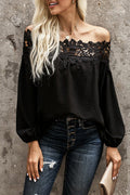 Lace Off The Shoulder Top - 3 Colors