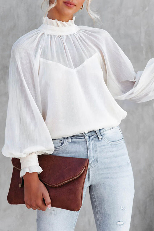 Smocked Statement Sleeve Top - 2 Colors