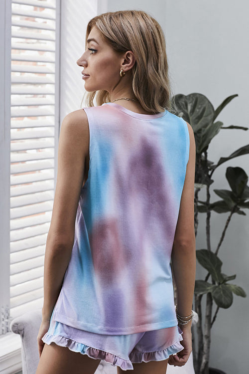 Tie-Dye Pajamas Set - 4 Colors