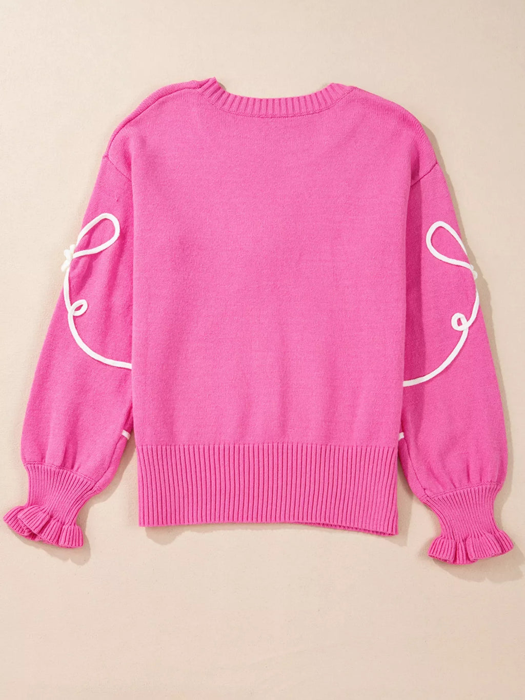 Ribbed Hem Long Sleeve Sweater