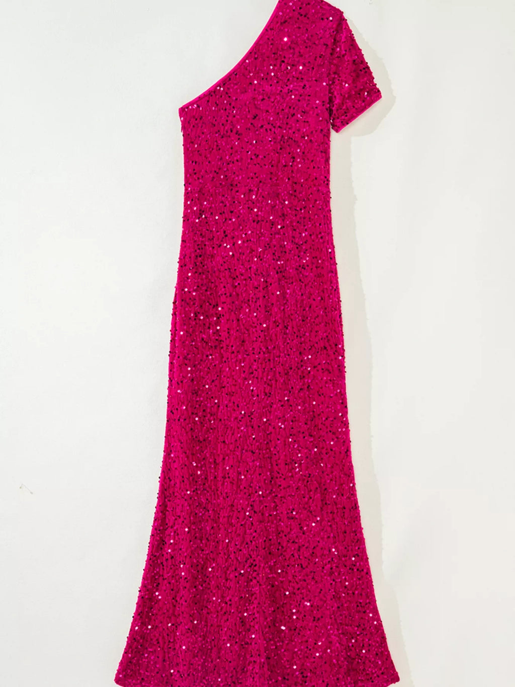 One-Shoulder Dress with High Slit