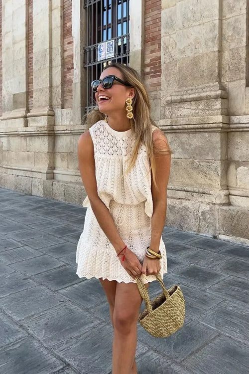Knit Crochet Suit - 3 Colors