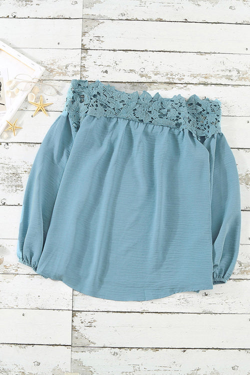 Lace Off The Shoulder Top - 3 Colors