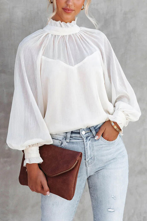 Smocked Statement Sleeve Top - 2 Colors