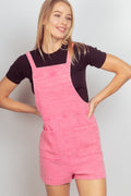 Sleeveless Double Gauze Overalls with Pockets