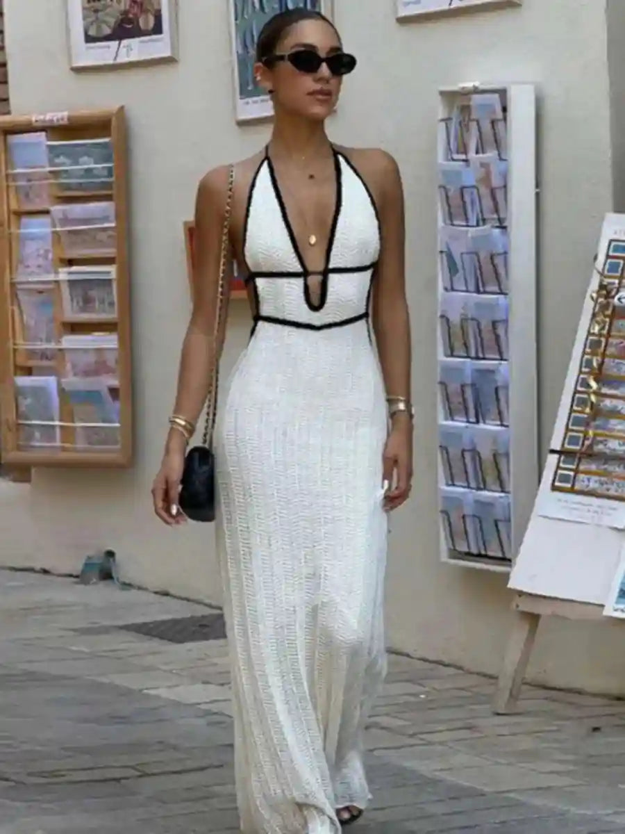 Backless Boho Dress