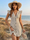 Bohemian Dress with Stripes