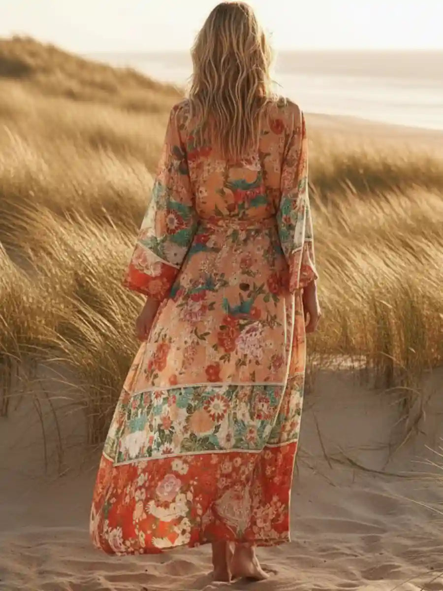 Boho Long Kimono Beach Cardigans