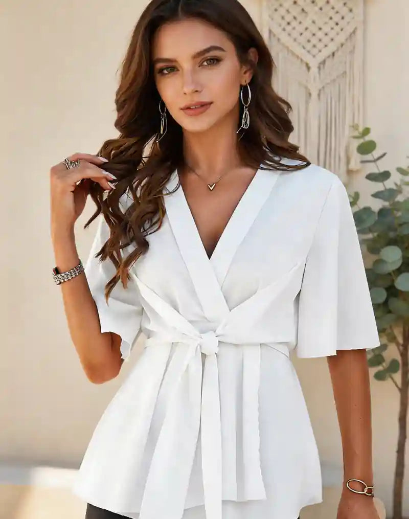 Boho White Soft Blouse