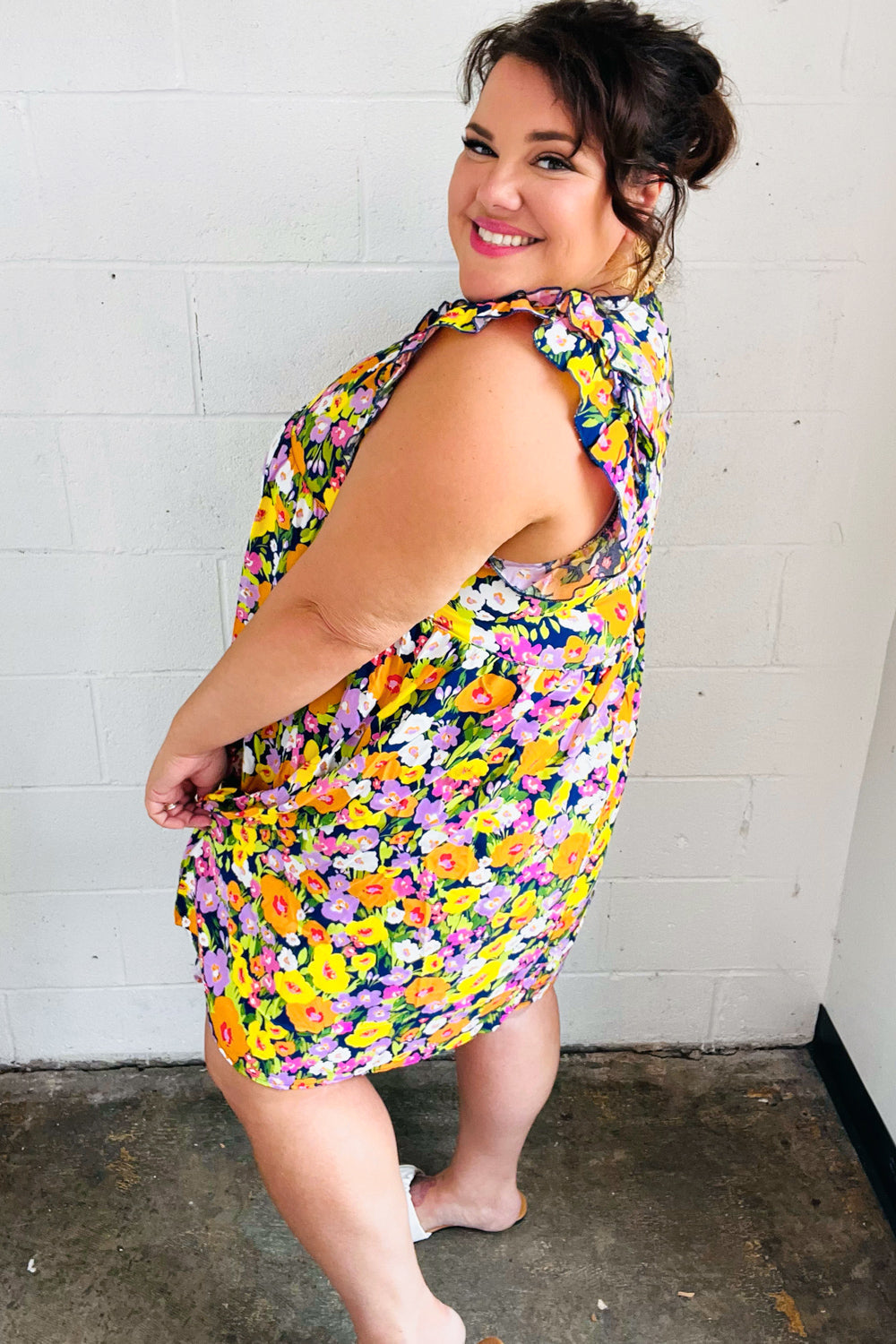 Floral Babydoll Ruffle Dress