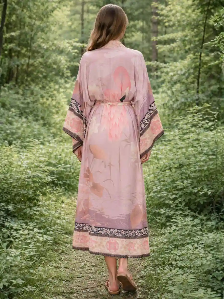 Pink Bohemian Kimono