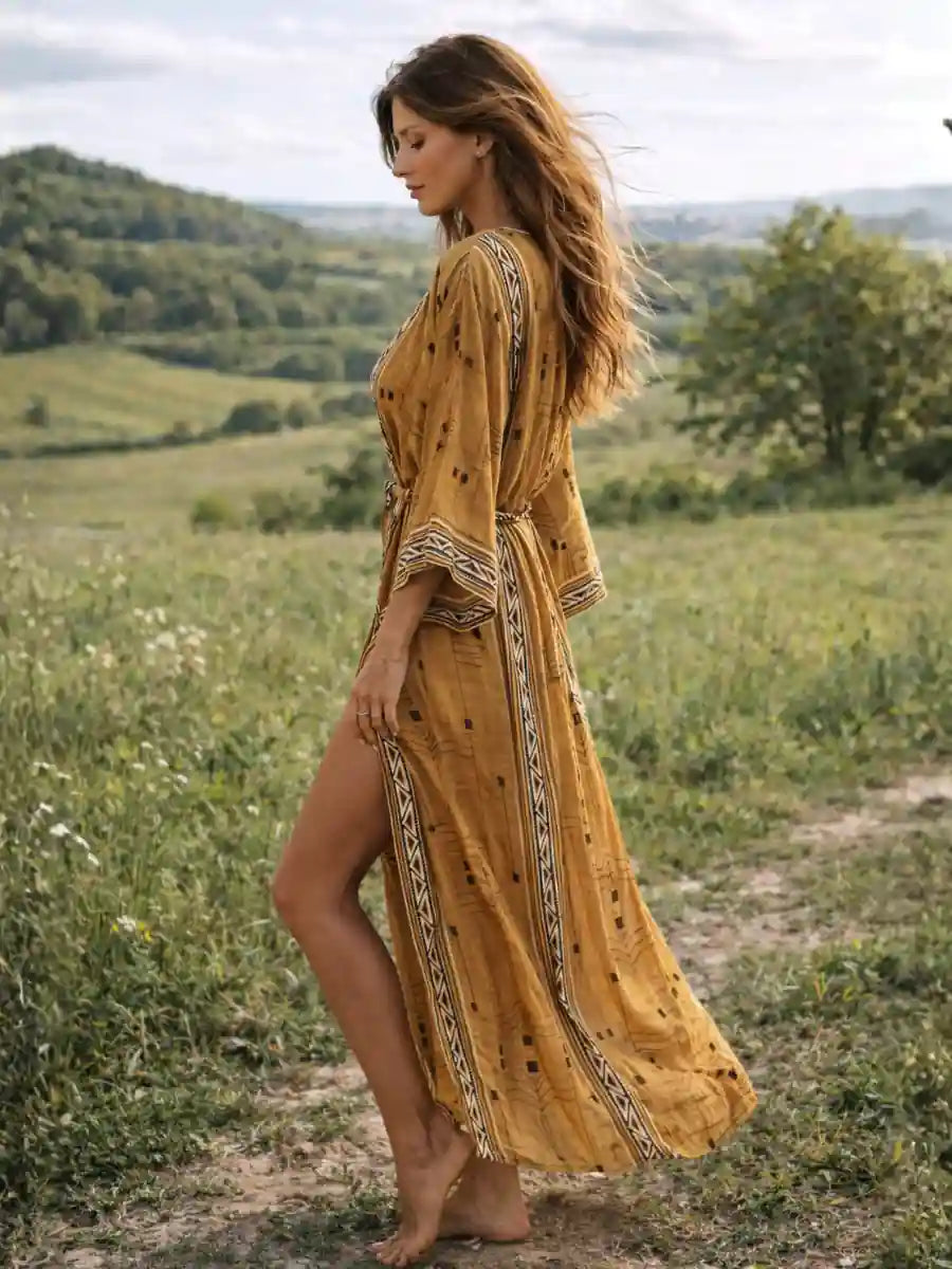 Printed Boho Kimono