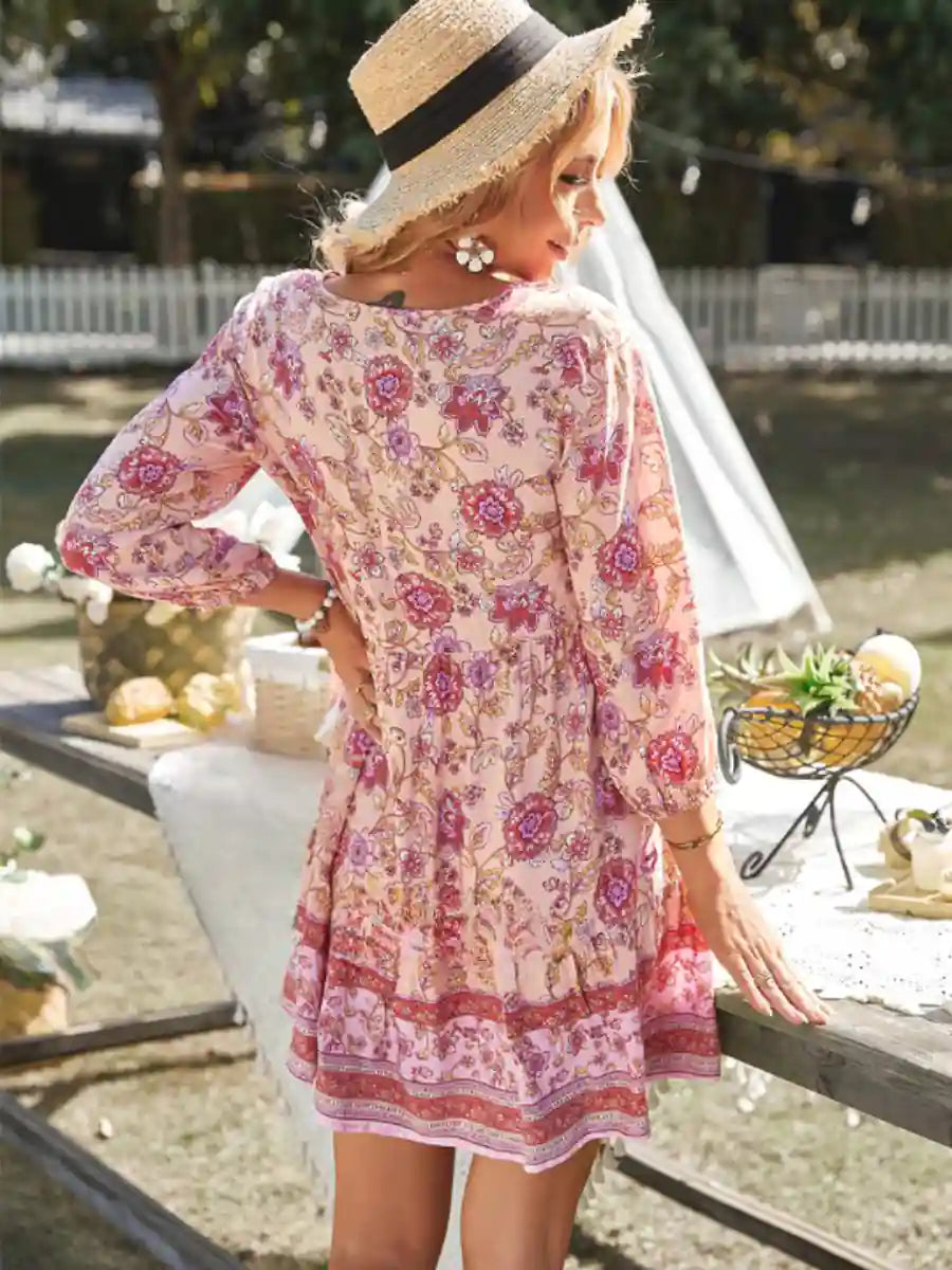 Short Flowy Beach Dress