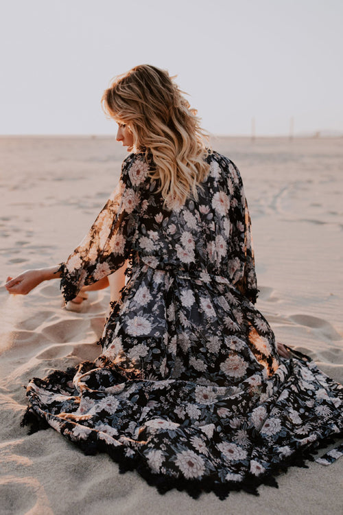 Flower Chiffon Cardigan