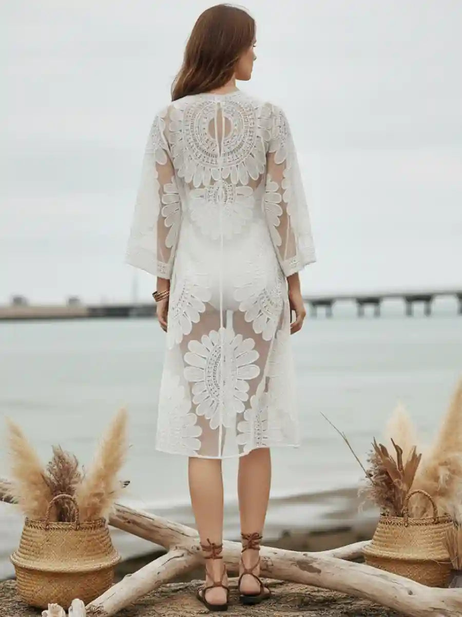 White Lace Kimono