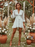 White Mini Bohemian Dress