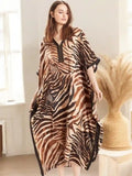 Zebra Print Maxi Dress