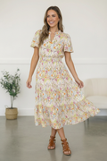 Smocked Midi Dress