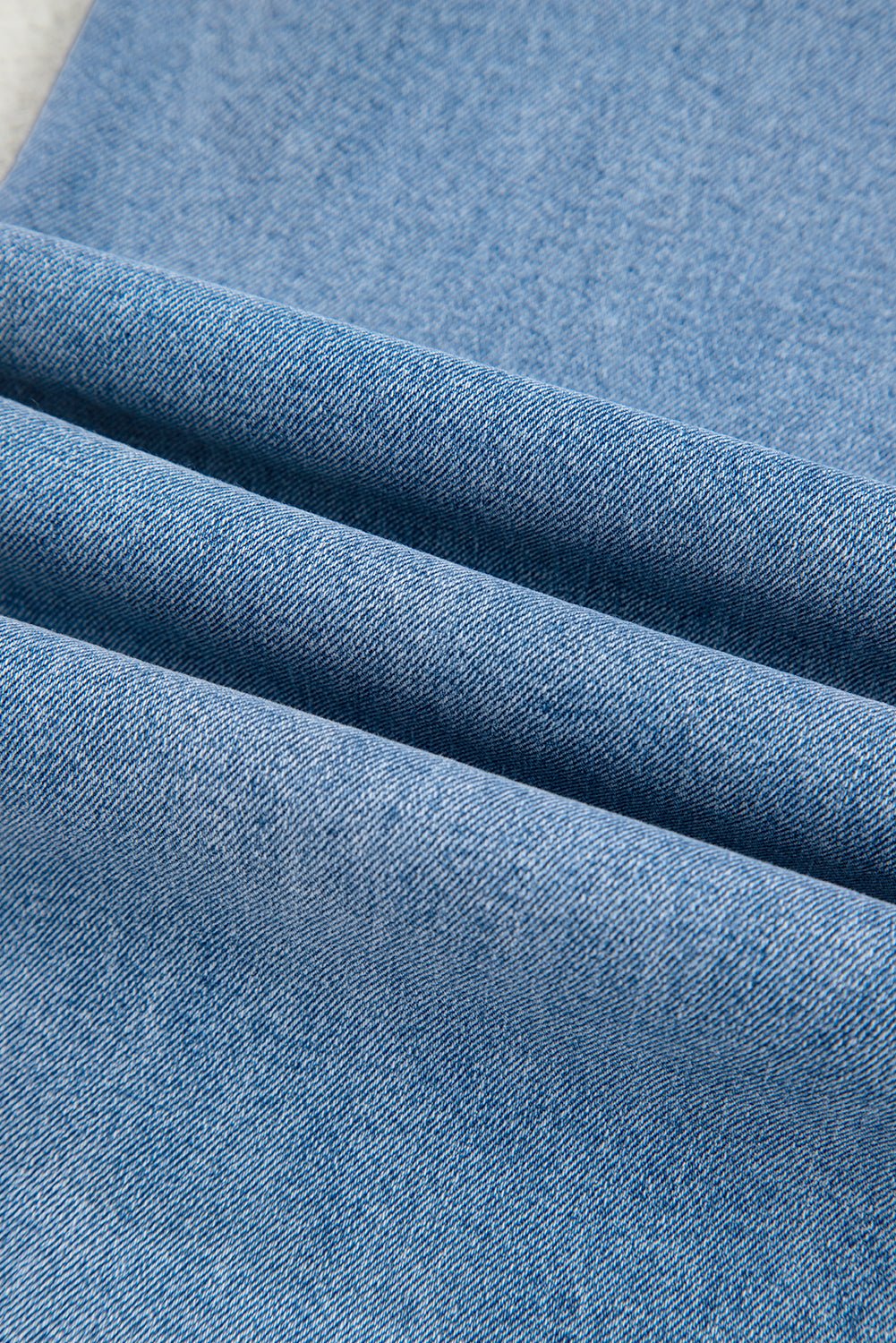 Beau Blue Vintage Washed Knot Belt Wide Leg Jeans