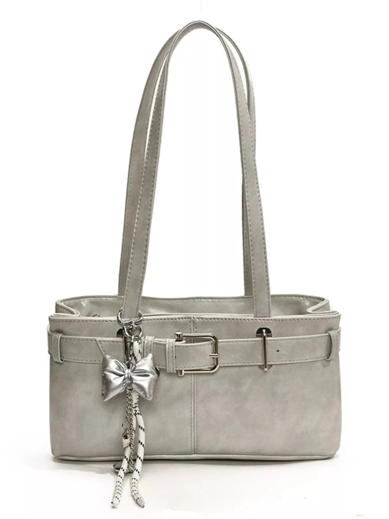 Buckle Decor Shoulder Bag