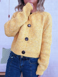 Button-Up Raglan Sleeve Cardigan
