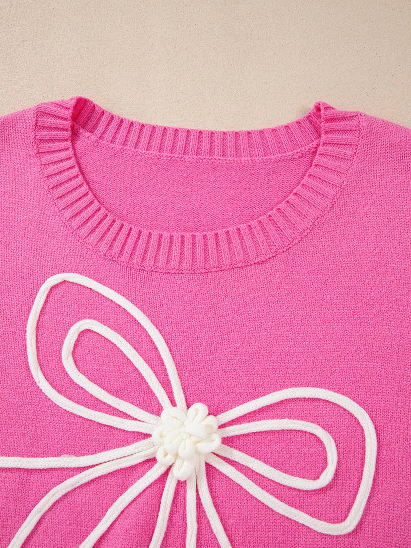 Ribbed Hem Long Sleeve Sweater