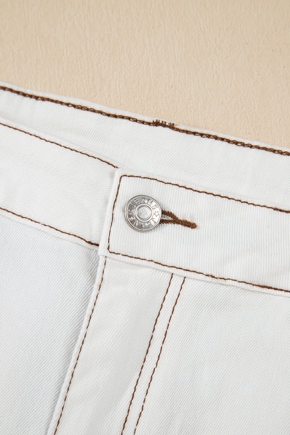 Carbon Grey Raw Hem High Waist Denim Shorts