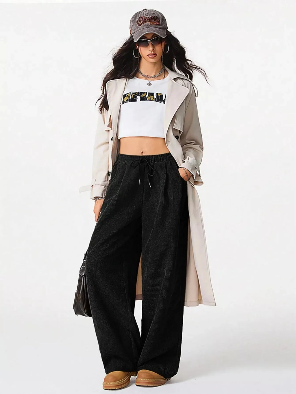 Corduroy Wide Leg Pants