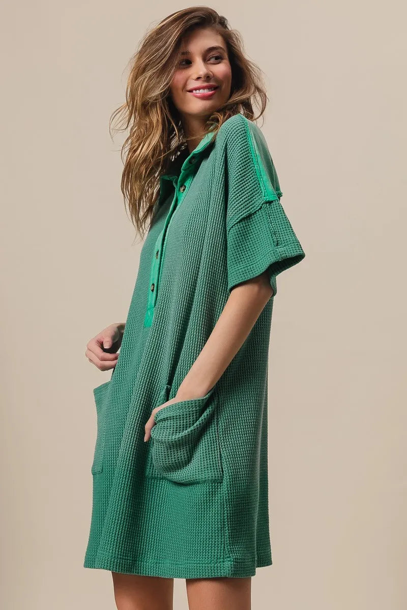 Dip Dye Mineral Washed Knit Dress