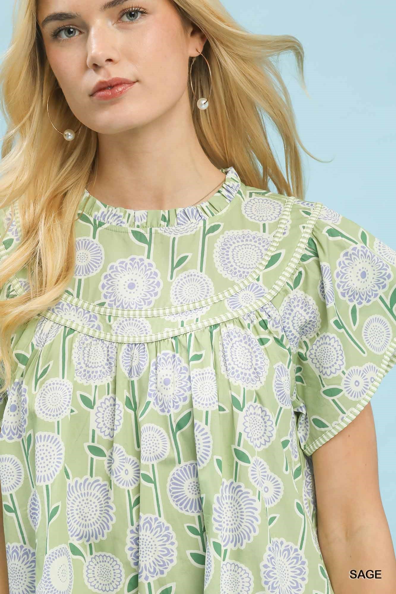 Floral Print Tiered Babydoll Dress