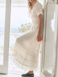 Boho Chic Smocked Top and Maxi Skirt Set