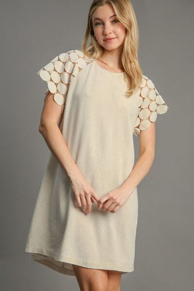Full Size Round Neck Mini Dress Plus Size