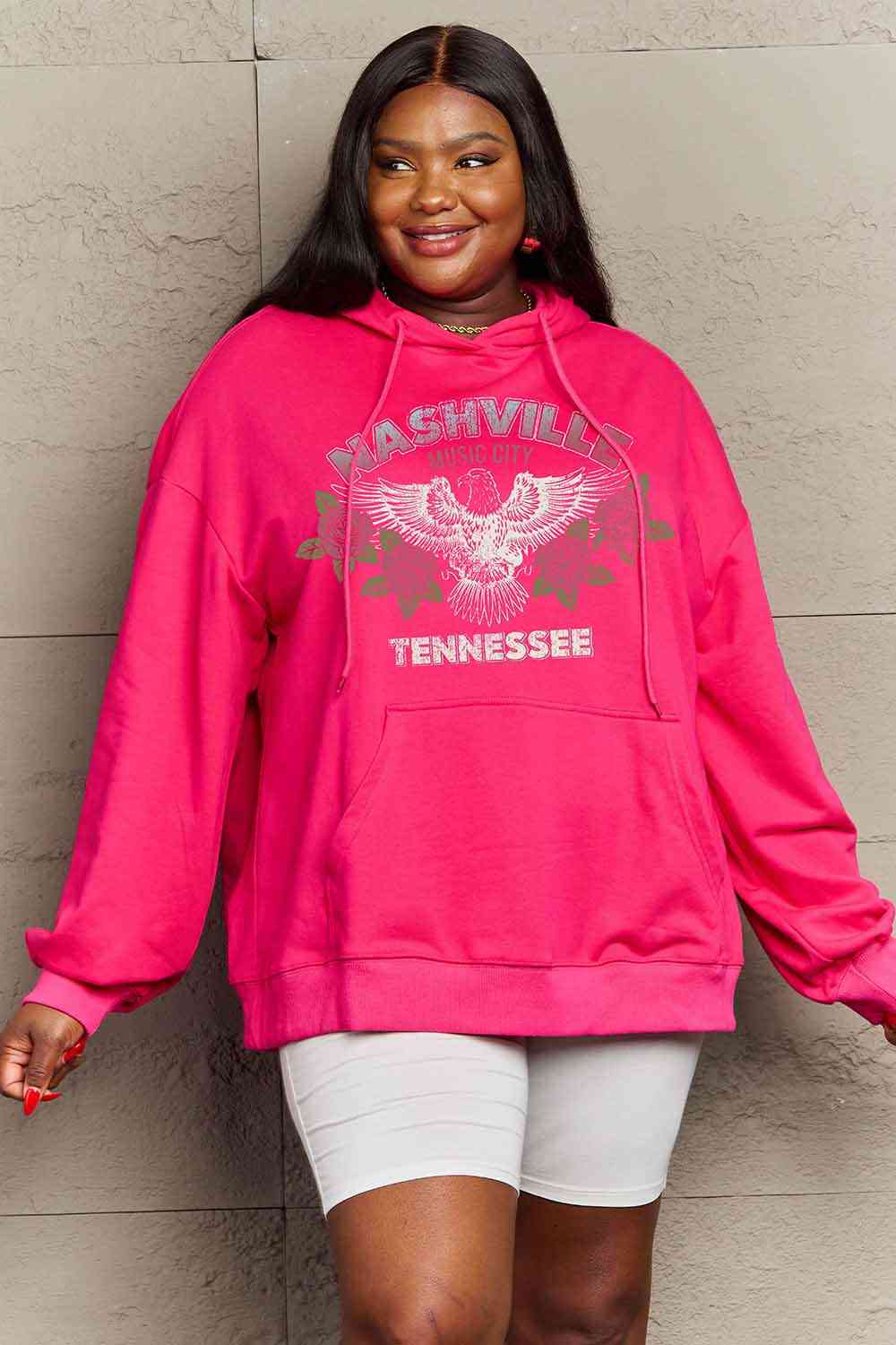 Full Size Graphic Hoodie