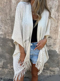 Fringe Open Front Cardigan