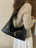 Leather Hobo Shoulder Bag