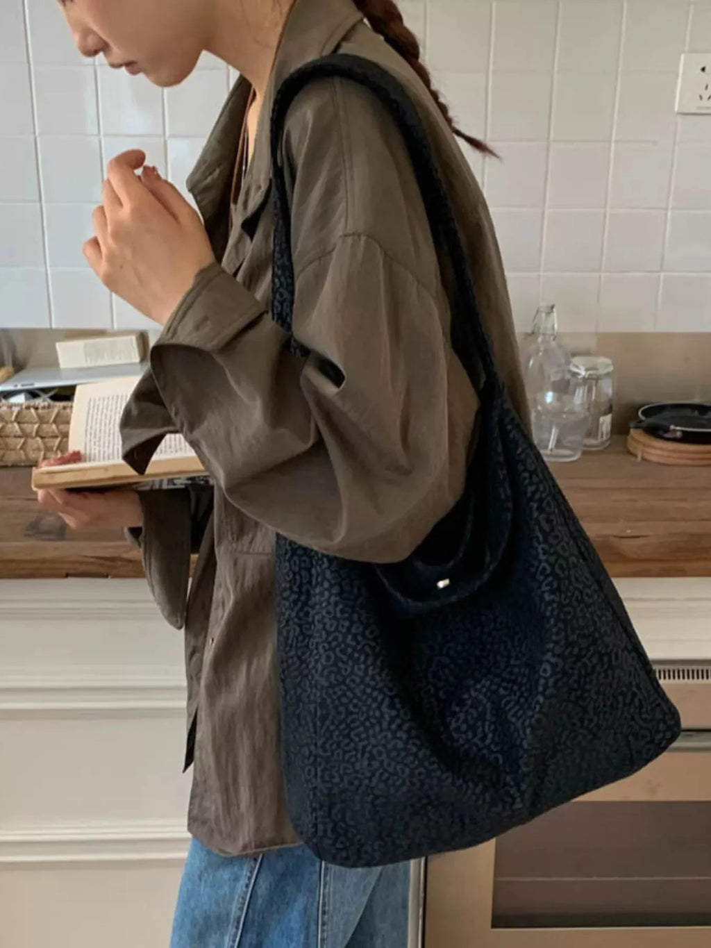 Leopard Print Tote Bag