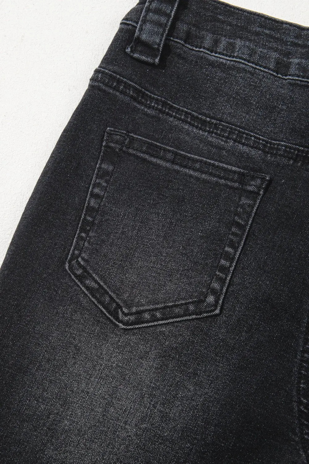 Sail Blue Wide Leg Pocketed High Waist Jeans