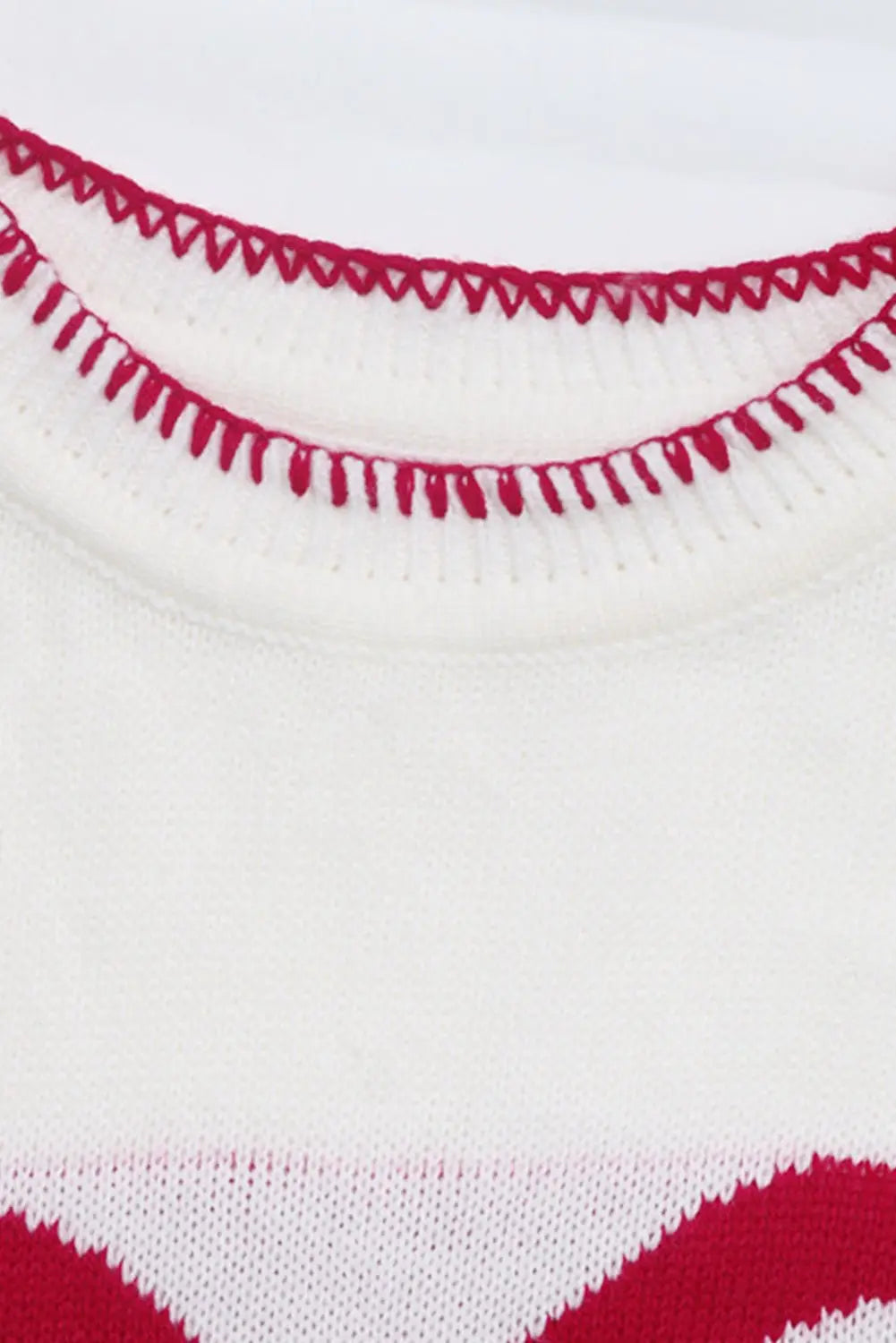 Pink Sweet Bow Drop Sleeve Round Neck Sweater