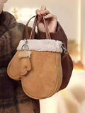 Mitten-Shaped Handbag