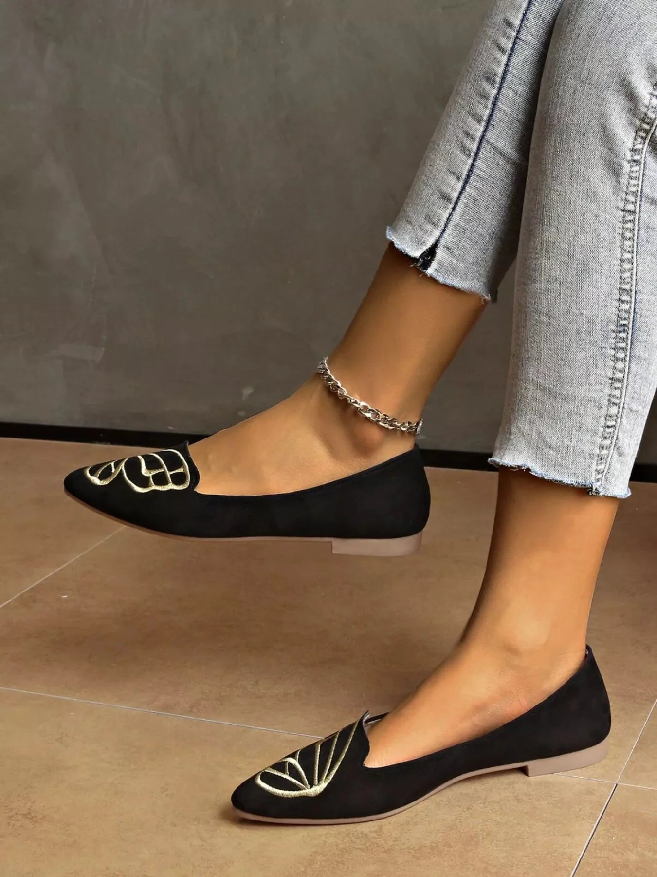 Point Toe Slip-Ons