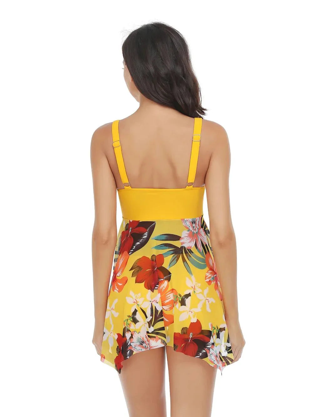 Printed Wide Strap Two-Piece Swim Set
