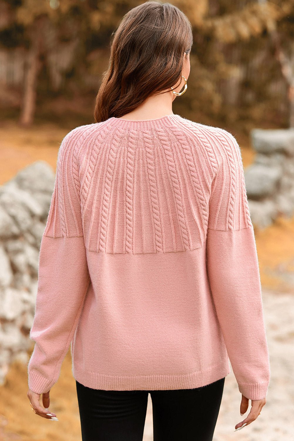 Red Dahlia Solid Color Textured Detail Button Down Long Sleeve Sweater Cardigan