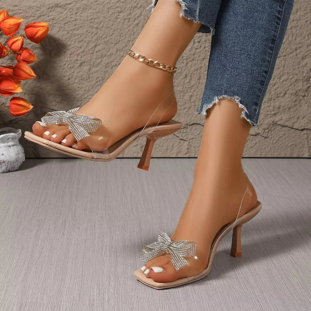 Rhinestone Open Toe Sandals