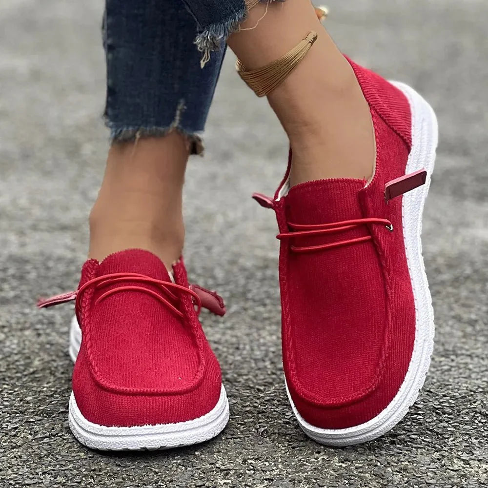 Round Toe Flat Slip-Ons