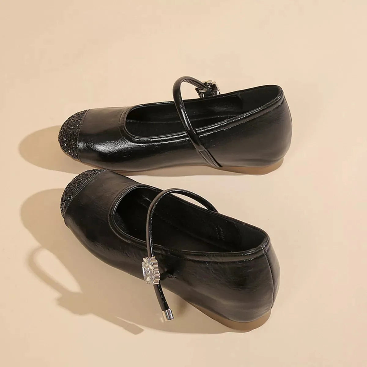 Round Toe Mary Jane Loafers