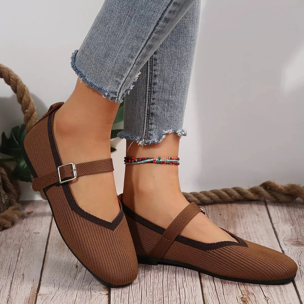 Round Toe Mesh Slip-Ons