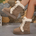 Round Toe Platform Boots