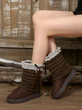Round Toe Platform Boots
