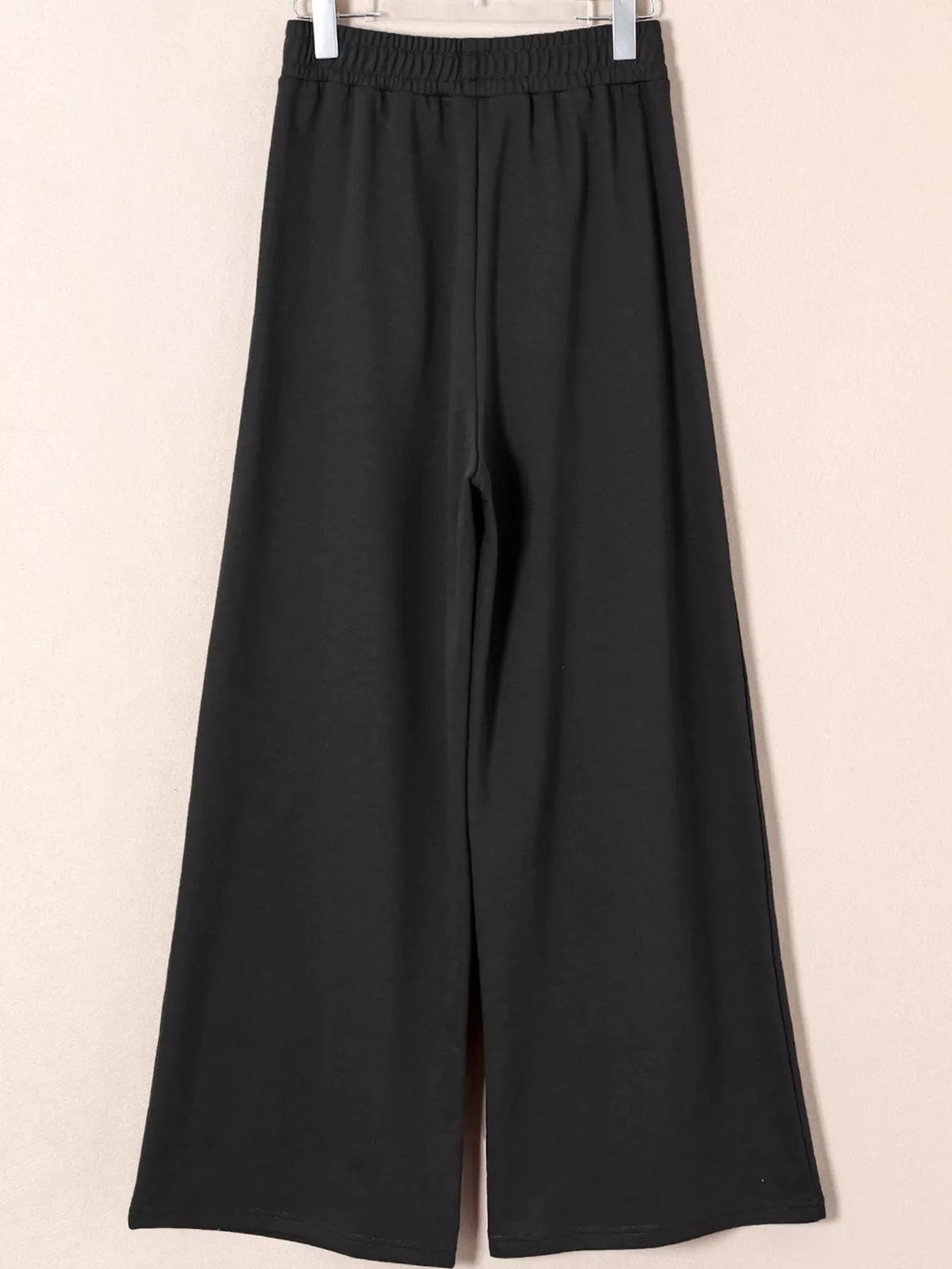Tied Elastic High Waist Pleated Detail Solid Sweatpants