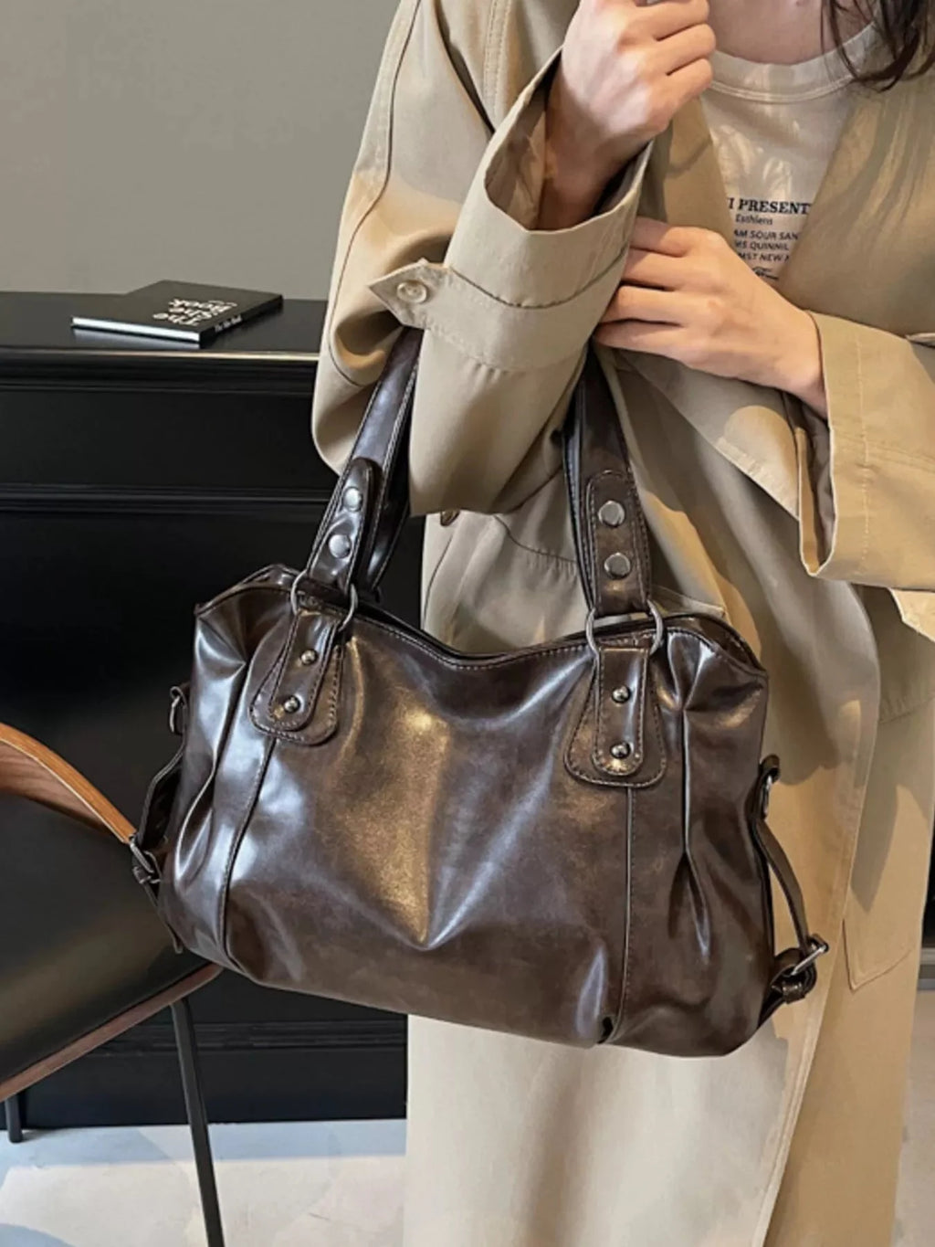 Vintage Style Leather Handbag